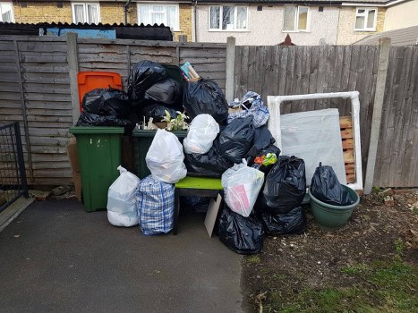 Professional flat clearance team working in Charlton flat