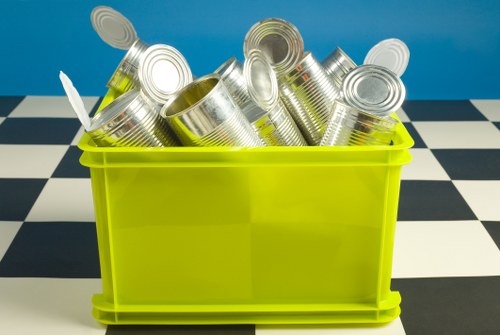 Professional team handling business waste removal